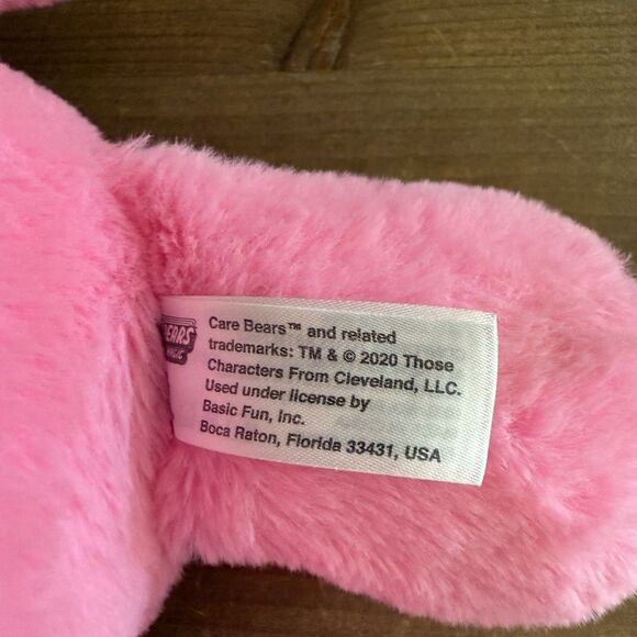 Care Bear 2020 pink cheer Bear 15” inch pink nose basic fun Rainbow - Picture 4 of 4